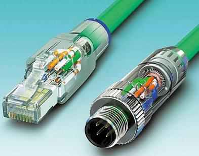 圖3 按入電纜芯、剪斷，且蓋好防護(hù)蓋：無論是RJ45還是M12連接器，它們都能夠?qū)崿F(xiàn)快速且可靠的安裝