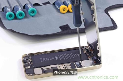 土豪金iPhone 5S拆解:內(nèi)部結(jié)構(gòu)升級,維修難度增加