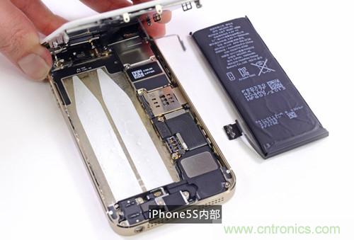 土豪金iPhone 5S拆解:內(nèi)部結(jié)構(gòu)升級,維修難度增加
