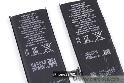 土豪金iPhone 5S拆解:內(nèi)部結(jié)構(gòu)升級,維修難度增加