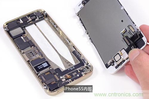 土豪金iPhone 5S拆解:內(nèi)部結(jié)構(gòu)升級,維修難度增加