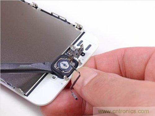 土豪金iPhone 5S拆解:內(nèi)部結(jié)構(gòu)升級,維修難度增加