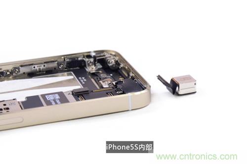土豪金iPhone 5S拆解:內(nèi)部結(jié)構(gòu)升級,維修難度增加