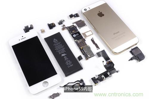 土豪金iPhone 5S拆解:內(nèi)部結(jié)構(gòu)升級,維修難度增加