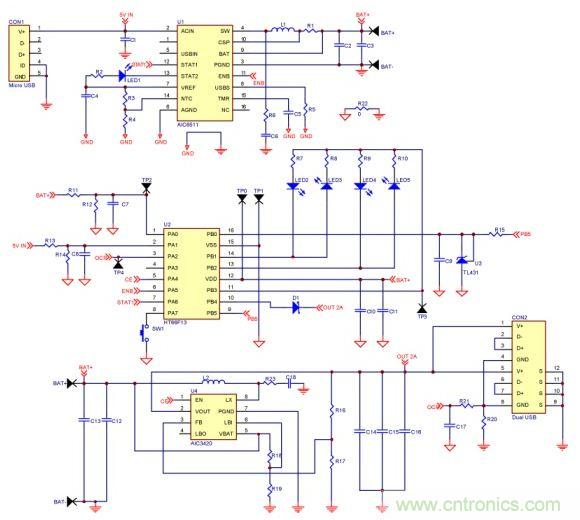 移動(dòng)電源電路的三種設(shè)計(jì)方案,哪個(gè)技高一籌?
