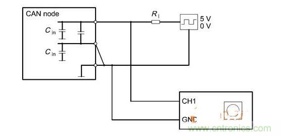  Cdiff測(cè)試原理（CANnode輸出線從上往下為CANH、CANL、GND）