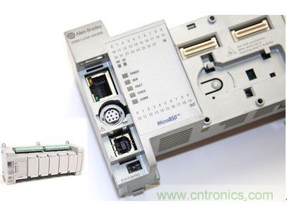 圖1：Allen-Bradley Micro850可編程邏輯控制器(PLC)的價格約為500美元，是高度堅固、可配置、隔離性和易用性方面的標桿，盡管有PC/嵌入式計算設(shè)備的競爭，仍在工廠自動化領(lǐng)域中保持著強勢地位。