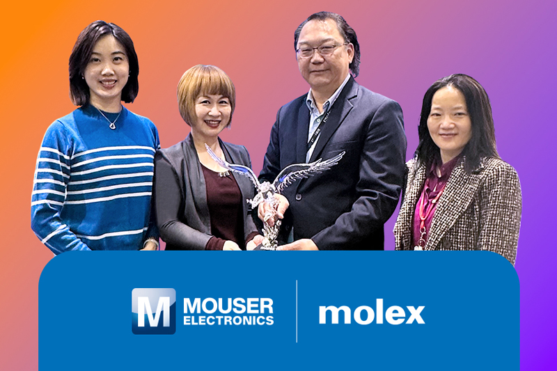 七連冠！貿澤電子蟬聯(lián)Molex亞太區(qū)年度電子目錄代理商大獎